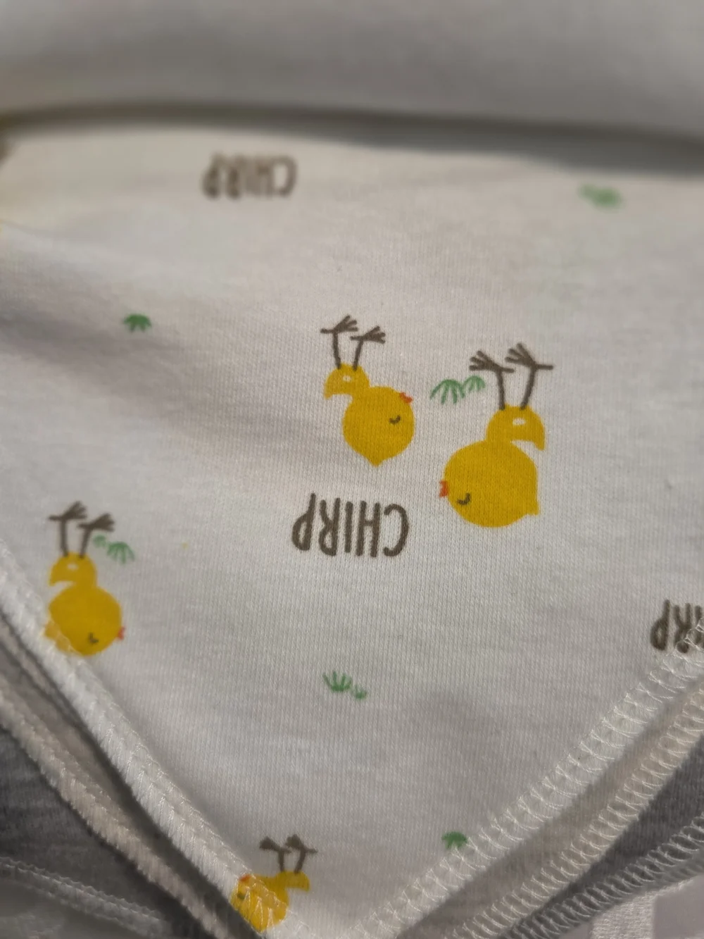 Modern Baby Gray Rooster Bandana Bibs - 8 Pack